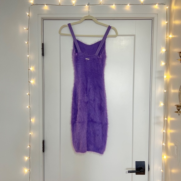 💜 NWT 90's Fabletics Fuzzy Mini Dress 💜 - Picture 4 of 9